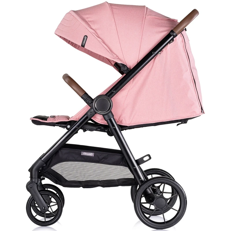 Carucior sport Chipolino Ultera cu husa picioare, Pink marshmallow [4]
