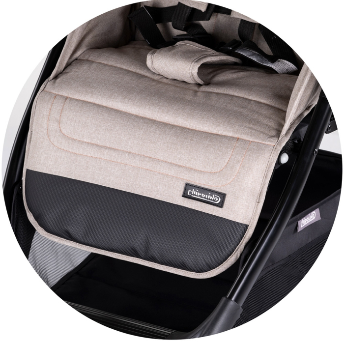Carucior sport Chipolino Ultera cu husa picioare tiramisu [11]