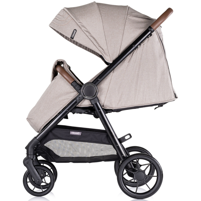 Carucior sport Chipolino Ultera cu husa picioare tiramisu [5]