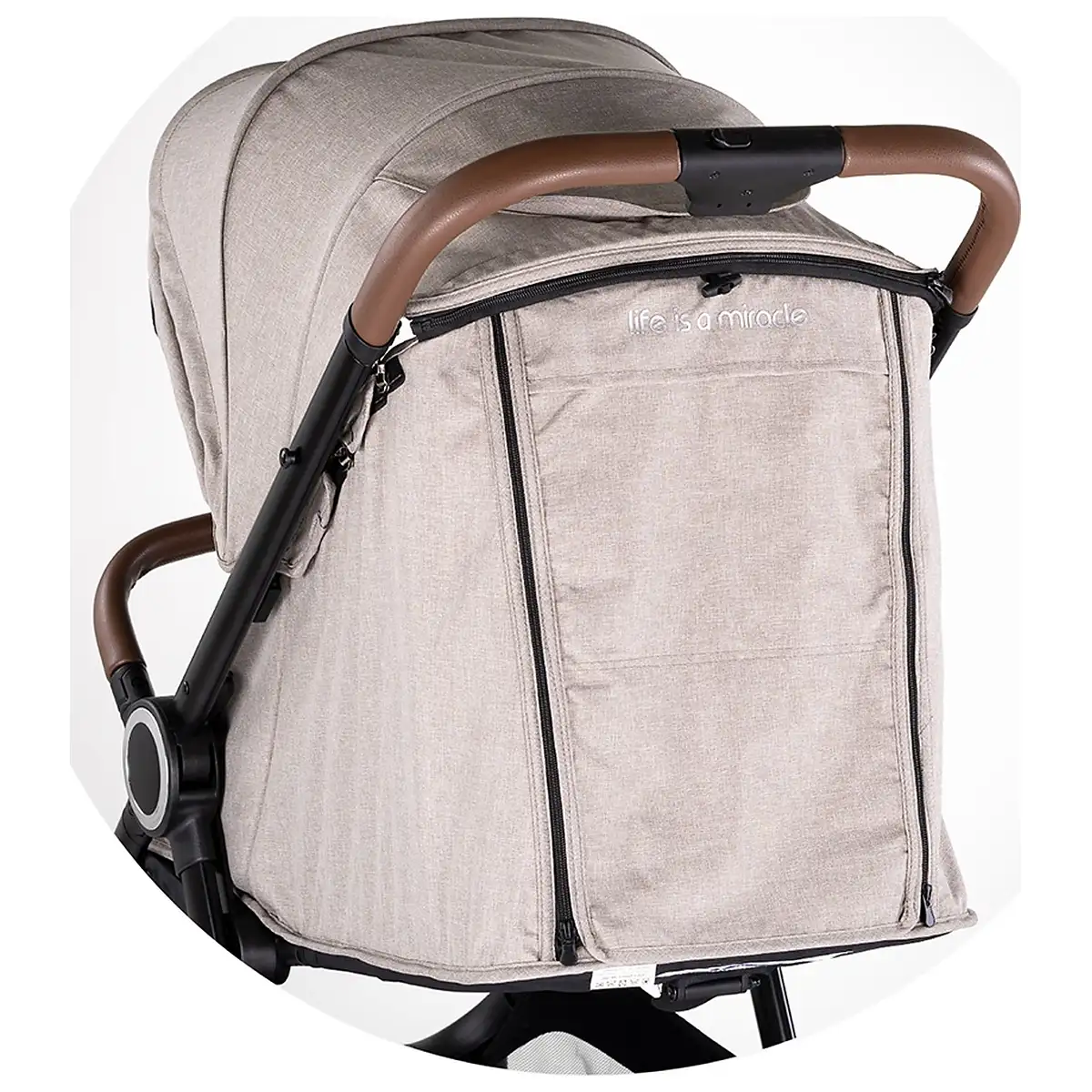 Carucior sport Chipolino Ultera, pana la 22 kg, cu husa picioare, pliere cu o singura mana, Tiramisu [8]