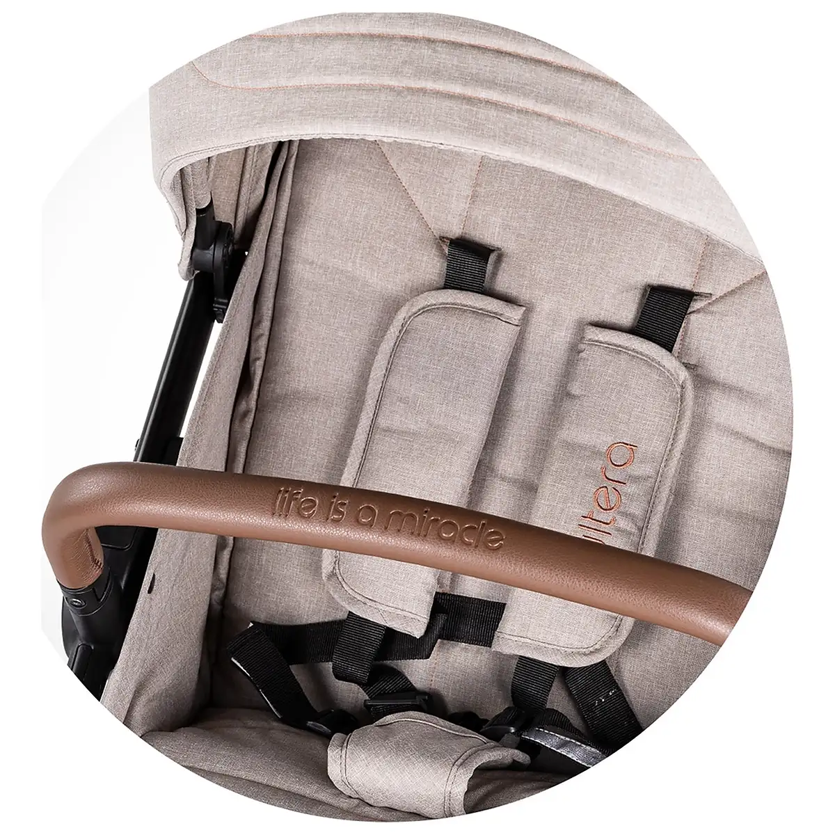 Carucior sport Chipolino Ultera, pana la 22 kg, cu husa picioare, pliere cu o singura mana, Tiramisu [12]