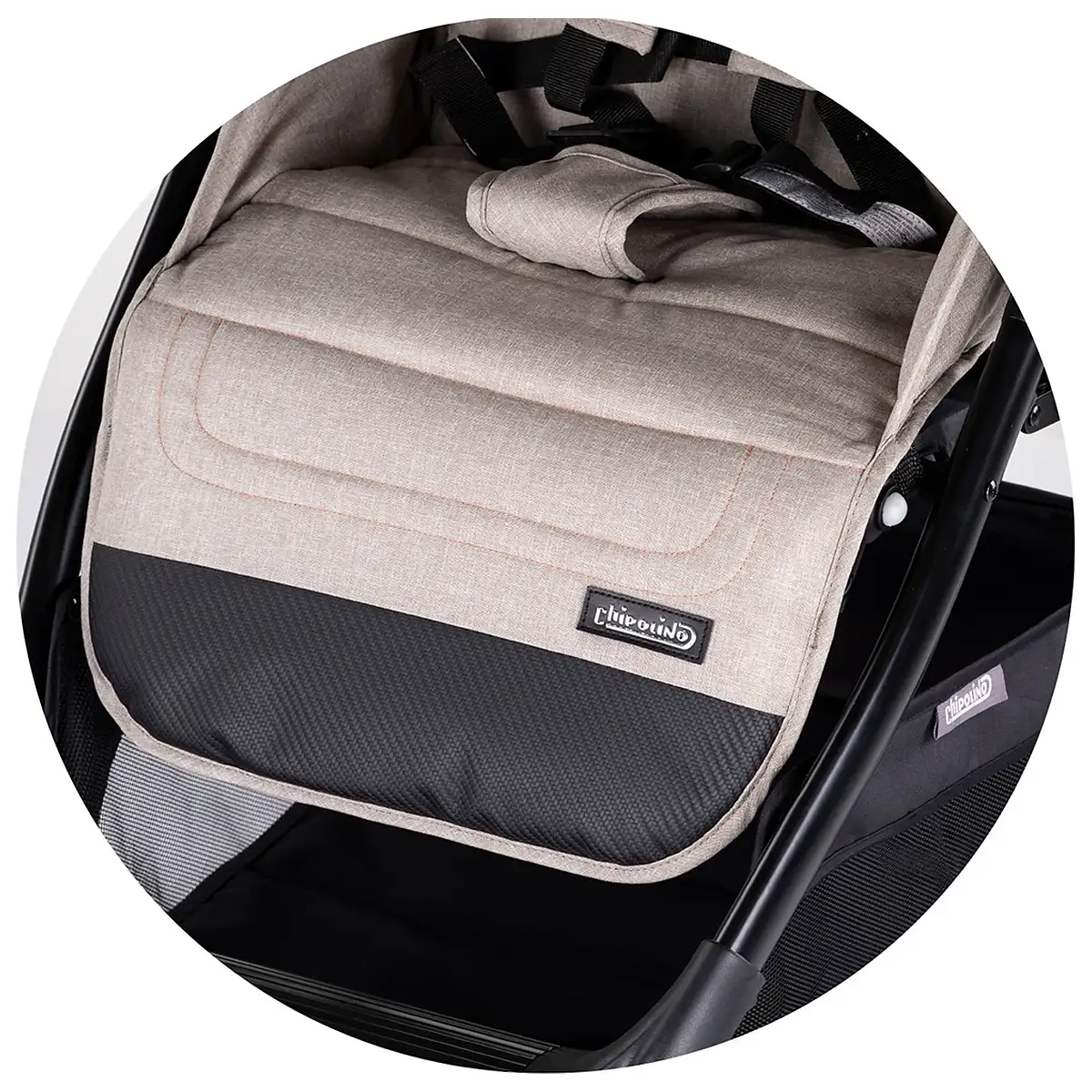 Carucior sport Chipolino Ultera, pana la 22 kg, cu husa picioare, pliere cu o singura mana, Tiramisu [11]