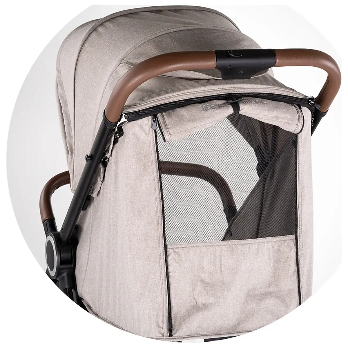Carucior sport Chipolino Ultera, pana la 22 kg, cu husa picioare, pliere cu o singura mana, Tiramisu [9]