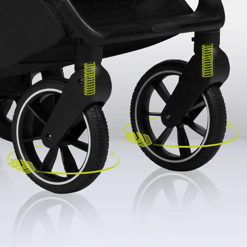 Carucior sport Cloe, 6 luni+, Cu accesorii, Cadru din aluminiu, 0-22 kg, Usor, Pliabil cu o singura mana, Ideal pentru toate tipurile de suprafete, Bej [12]