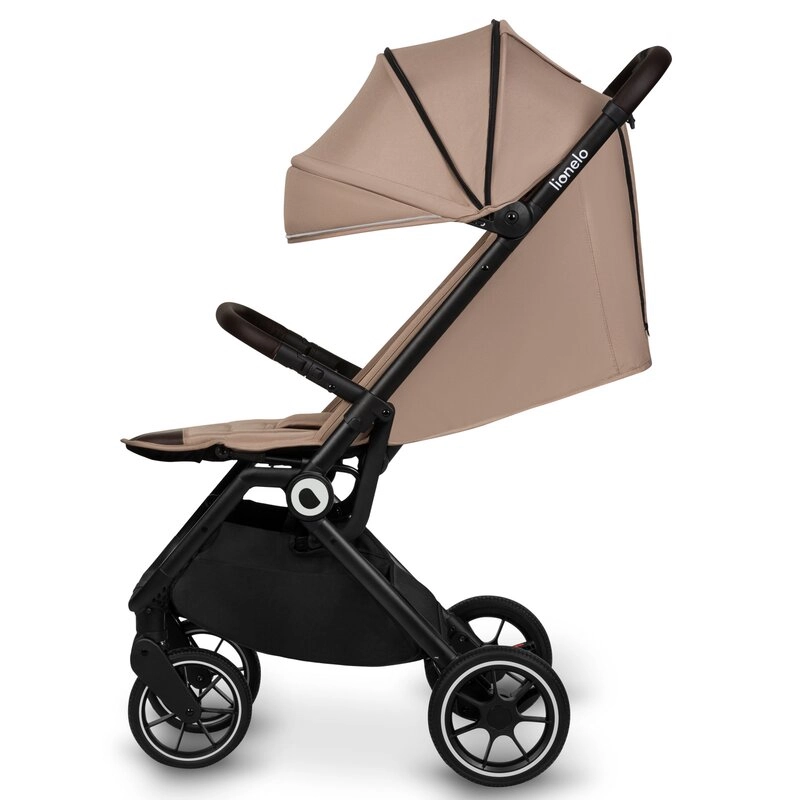 Carucior sport Cloe, 6 luni+, Cu accesorii, Cadru din aluminiu, 0-22 kg, Usor, Pliabil cu o singura mana, Ideal pentru toate tipurile de suprafete, Bej [4]