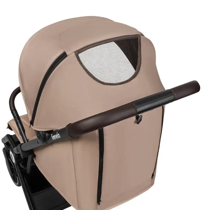 Carucior sport Cloe, 6 luni+, Cu accesorii, Cadru din aluminiu, 0-22 kg, Usor, Pliabil cu o singura mana, Ideal pentru toate tipurile de suprafete, Bej [10]