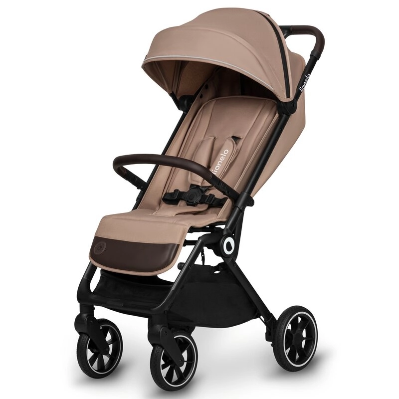 Carucior sport Cloe, 6 luni+, Cu accesorii, Cadru din aluminiu, 0-22 kg, Usor, Pliabil cu o singura mana, Ideal pentru toate tipurile de suprafete, Bej [2]