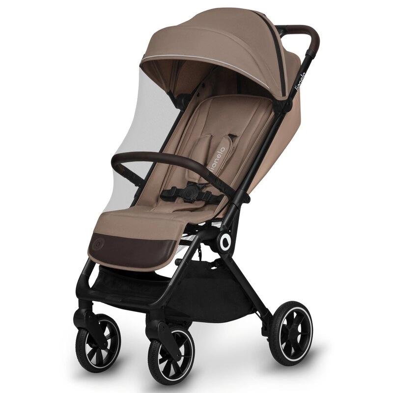 Carucior sport Cloe, 6 luni+, Cu accesorii, Cadru din aluminiu, 0-22 kg, Usor, Pliabil cu o singura mana, Ideal pentru toate tipurile de suprafete, Bej [3]