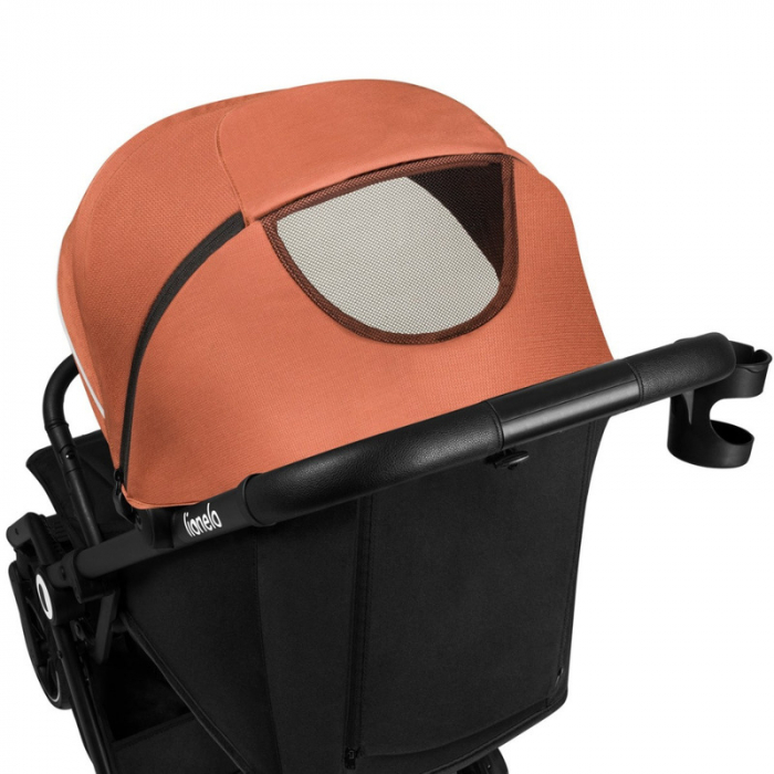 Carucior sport Cloe, 6luni+, Cu accesorii, Cadru din aluminiu, 0-22 kg, Usor, Pliabil cu o singura mana, Ideal pentru toate tipurile de suprafete, Maro [16]