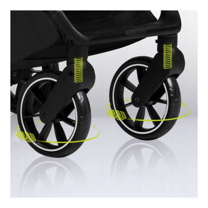 Carucior sport Cloe, 6luni+, Cu accesorii, Cadru din aluminiu, 0-22 kg, Usor, Pliabil cu o singura mana, Ideal pentru toate tipurile de suprafete, Maro [12]