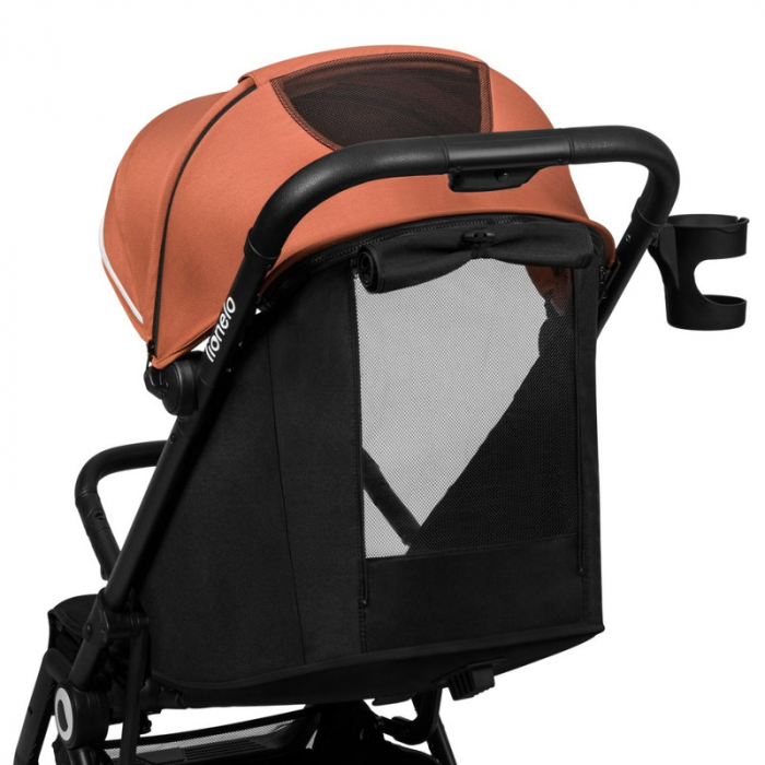 Carucior sport Cloe, 6luni+, Cu accesorii, Cadru din aluminiu, 0-22 kg, Usor, Pliabil cu o singura mana, Ideal pentru toate tipurile de suprafete, Maro [8]
