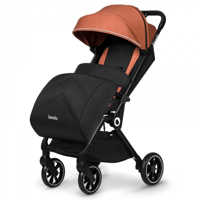 Carucior sport Cloe, 6luni+, Cu accesorii, Cadru din aluminiu, 0-22 kg, Usor, Pliabil cu o singura mana, Ideal pentru toate tipurile de suprafete, Maro [6]