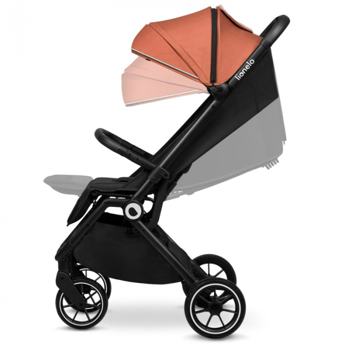 Carucior sport Cloe, 6luni+, Cu accesorii, Cadru din aluminiu, 0-22 kg, Usor, Pliabil cu o singura mana, Ideal pentru toate tipurile de suprafete, Maro [9]