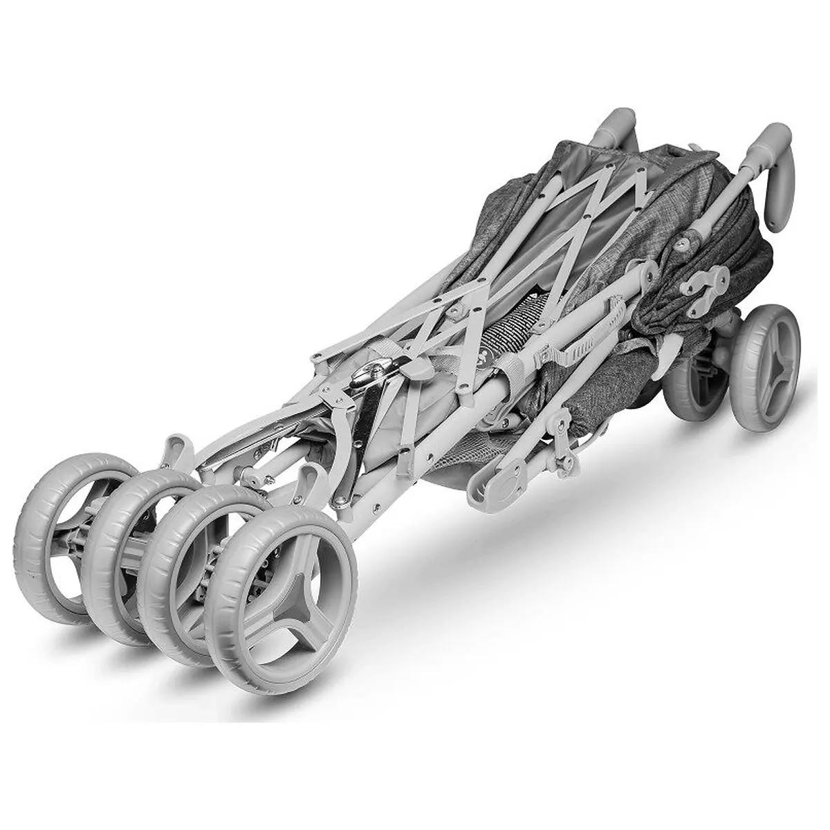 Carucior sport compact, Lionelo, Irma, Pliere tip umbrela, 6- 36 luni, Pana la 15 kg, Gri [8]