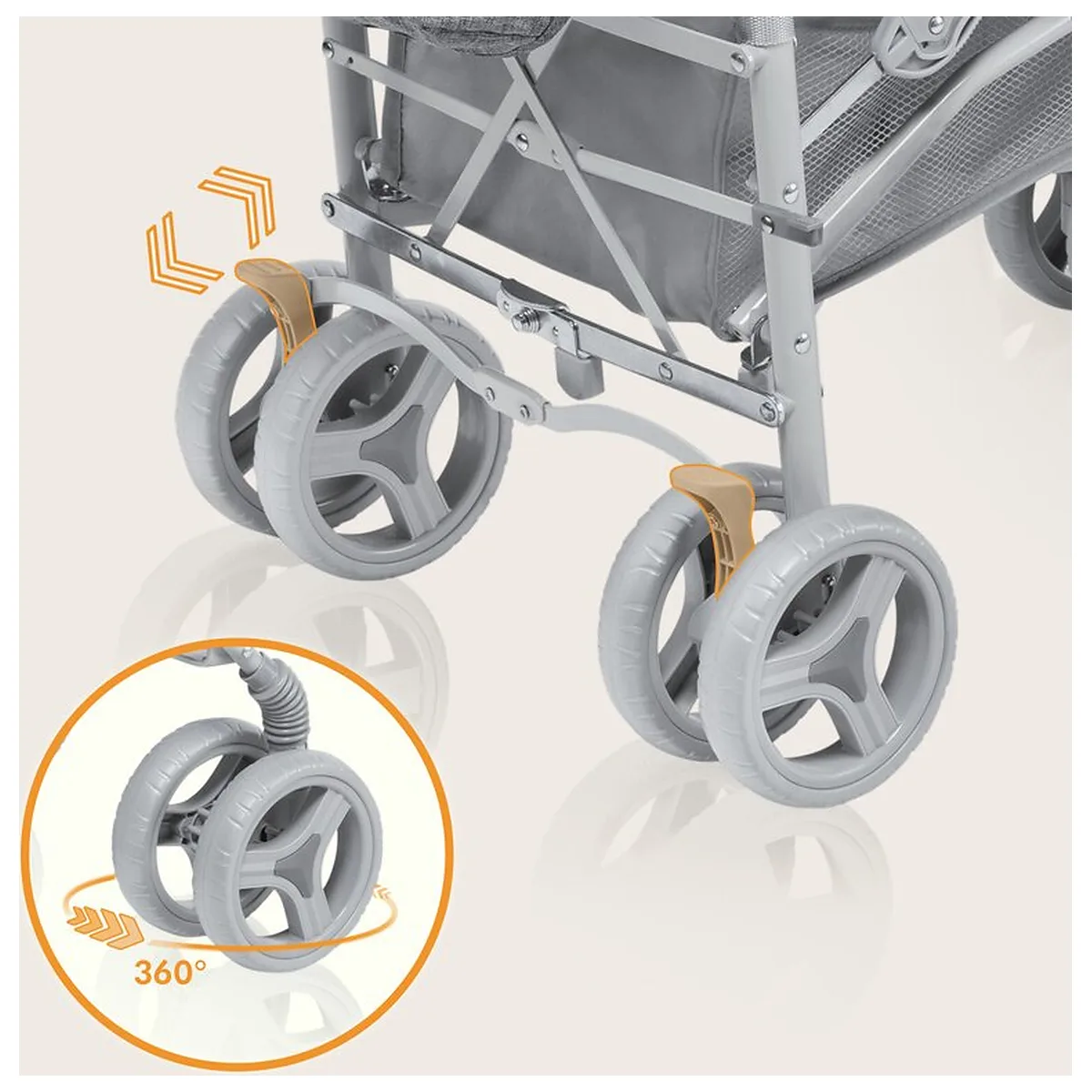 Carucior sport compact, Lionelo, Irma, Pliere tip umbrela, 6- 36 luni, Pana la 15 kg, Gri [11]