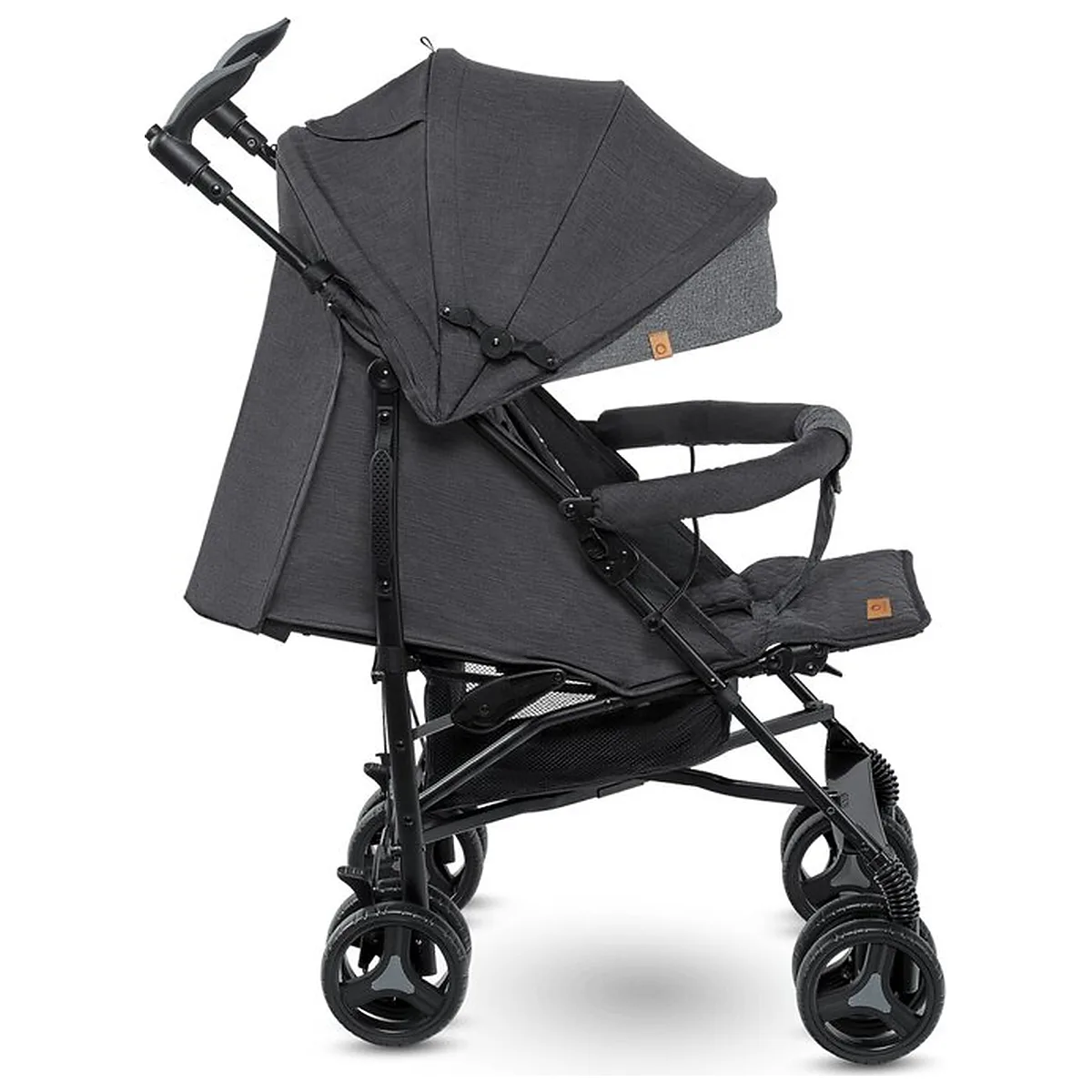Carucior sport compact, Lionelo, Irma, Pliere tip umbrela, 6- 36 luni, Pana la 15 kg, Gri/Negru [5]