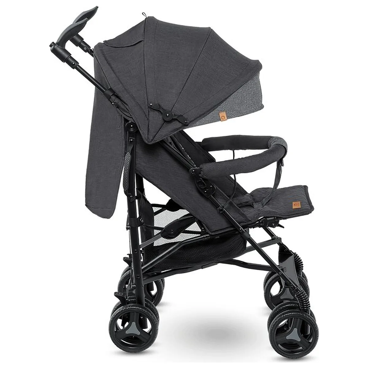 Carucior sport compact, Lionelo, Irma, Pliere tip umbrela, 6- 36 luni, Pana la 15 kg, Gri/Negru [7]