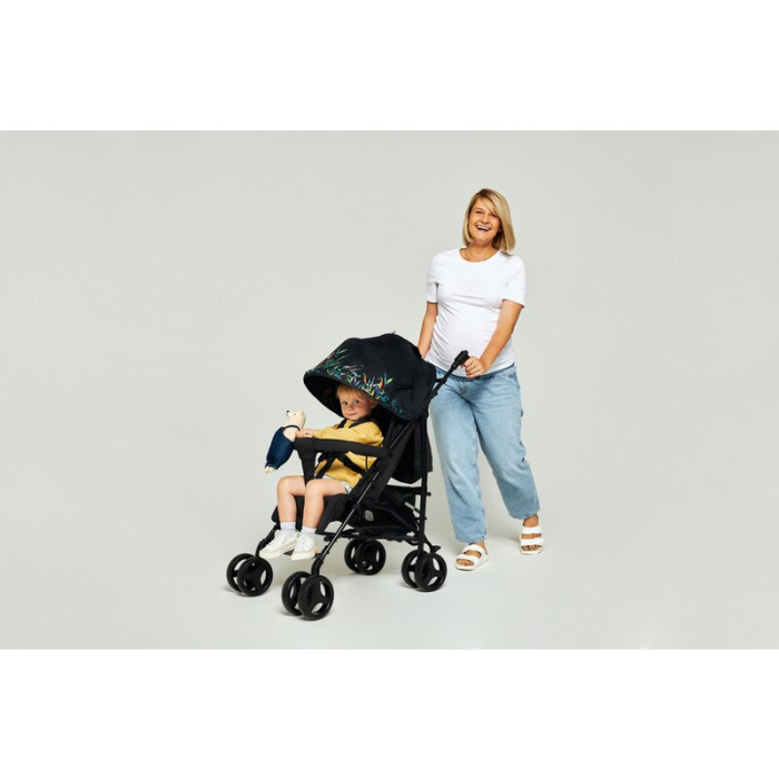 Carucior sport compact, Lionelo, Irma, Pliere tip umbrela, 6- 36 luni, Pana la 15 kg, Negru [26]