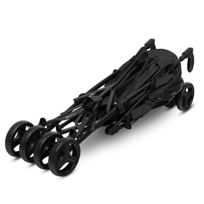 Carucior sport compact, Lionelo, Irma, Pliere tip umbrela, 6- 36 luni, Pana la 15 kg, Negru [15]