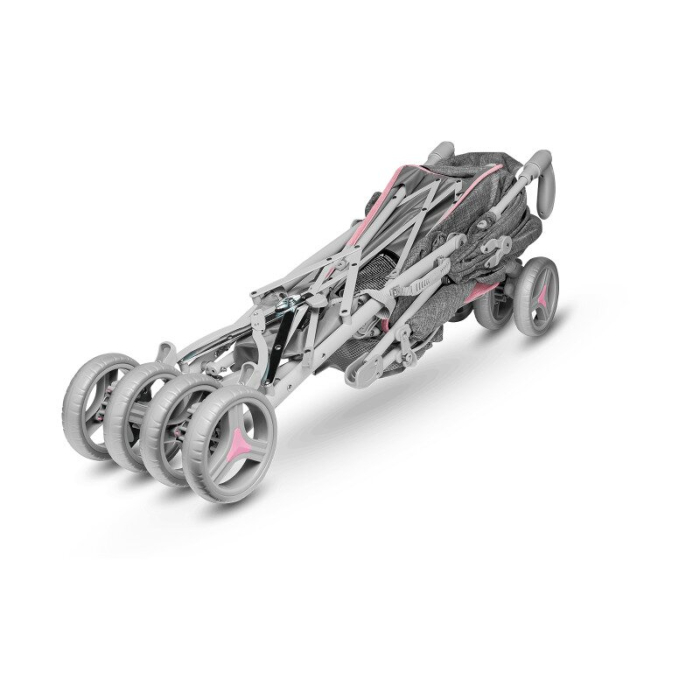 Carucior sport compact, Lionelo, Irma, Spatar ajustabil in 4 pozitii, Suport picioare reglabil, Manere rotative, Pliere [10]