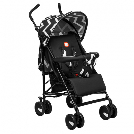 Lionelo - Carucior sport Elia Oslo, Cu husa de picioare, Cu plasa de tantari, Conform cu standardul european de securitate EN1888-1, Negru [2]