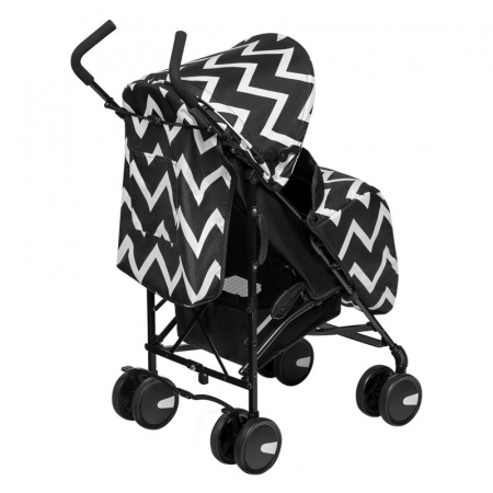 Lionelo - Carucior sport Elia Oslo, Cu husa de picioare, Cu plasa de tantari, Conform cu standardul european de securitate EN1888-1, Negru [4]