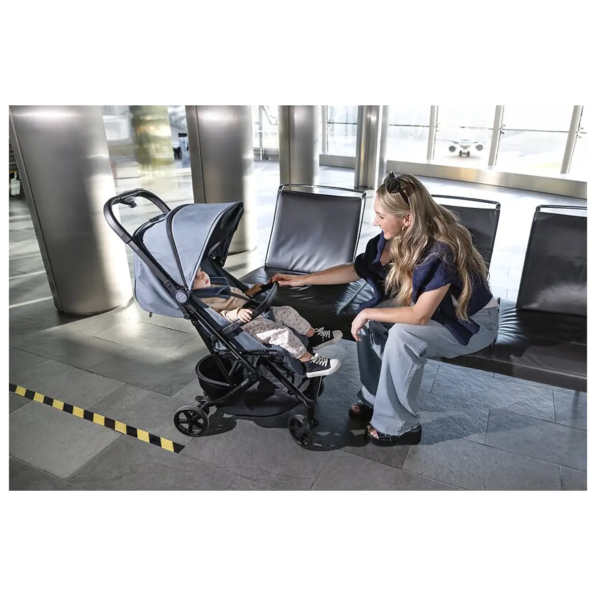 Carucior sport, Jane, Wing, Sistem compact de pliere, Cadru din aluminium, Usor, 6 Kg, De la nastere pana la 22 Kg, Cu [26]