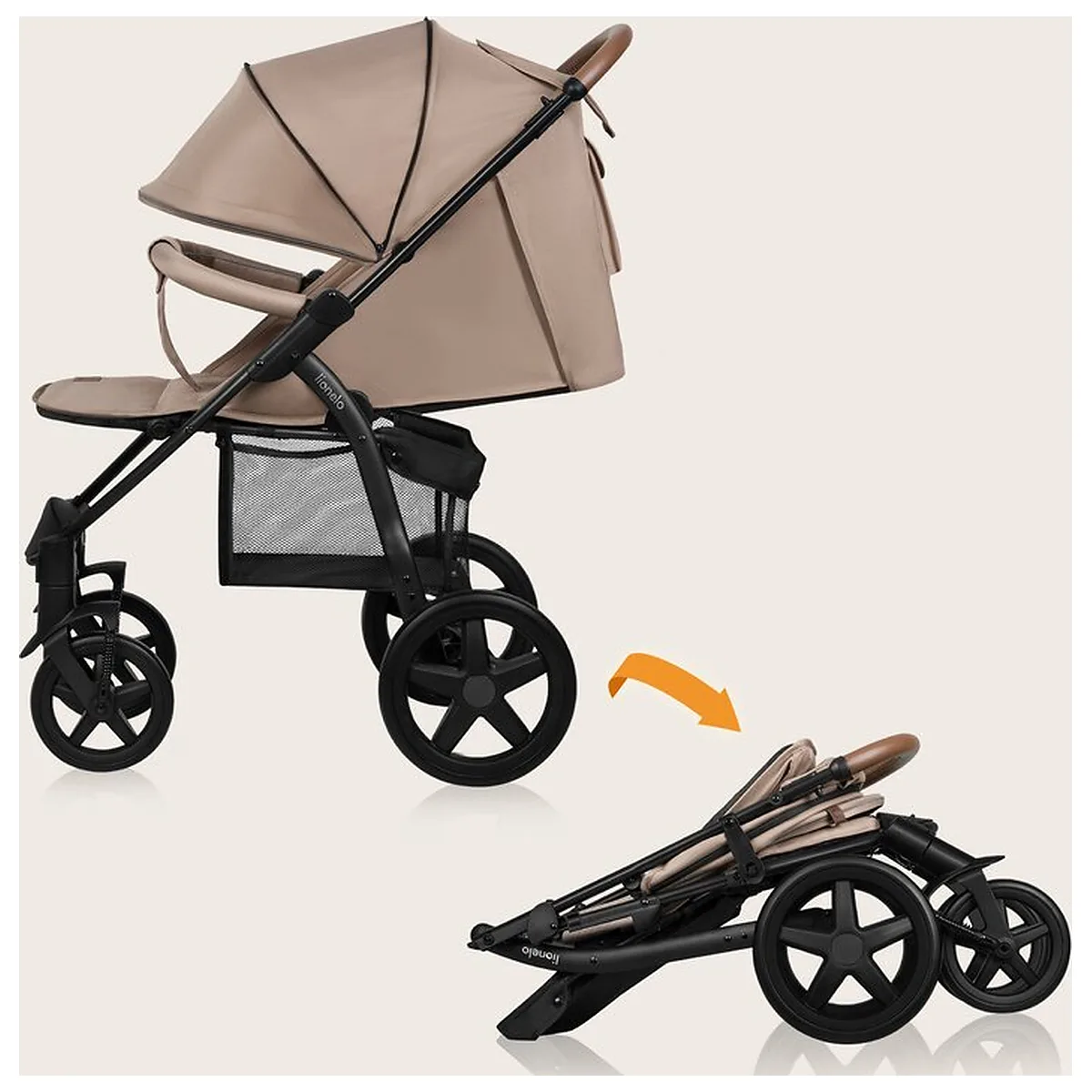 Carucior sport, Lionelo, Annet Plus, De la nastere, Cu accesorii si capotina XXL reglabila, 0 - 22 Kg, Conform cu [28]