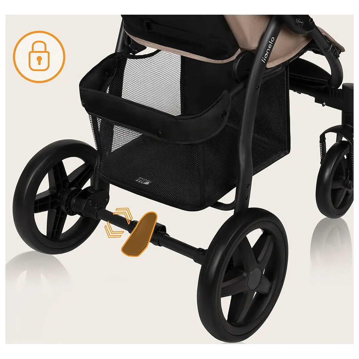 Carucior sport, Lionelo, Annet Plus, De la nastere, Cu accesorii si capotina XXL reglabila, 0 - 22 Kg, Conform cu [26]