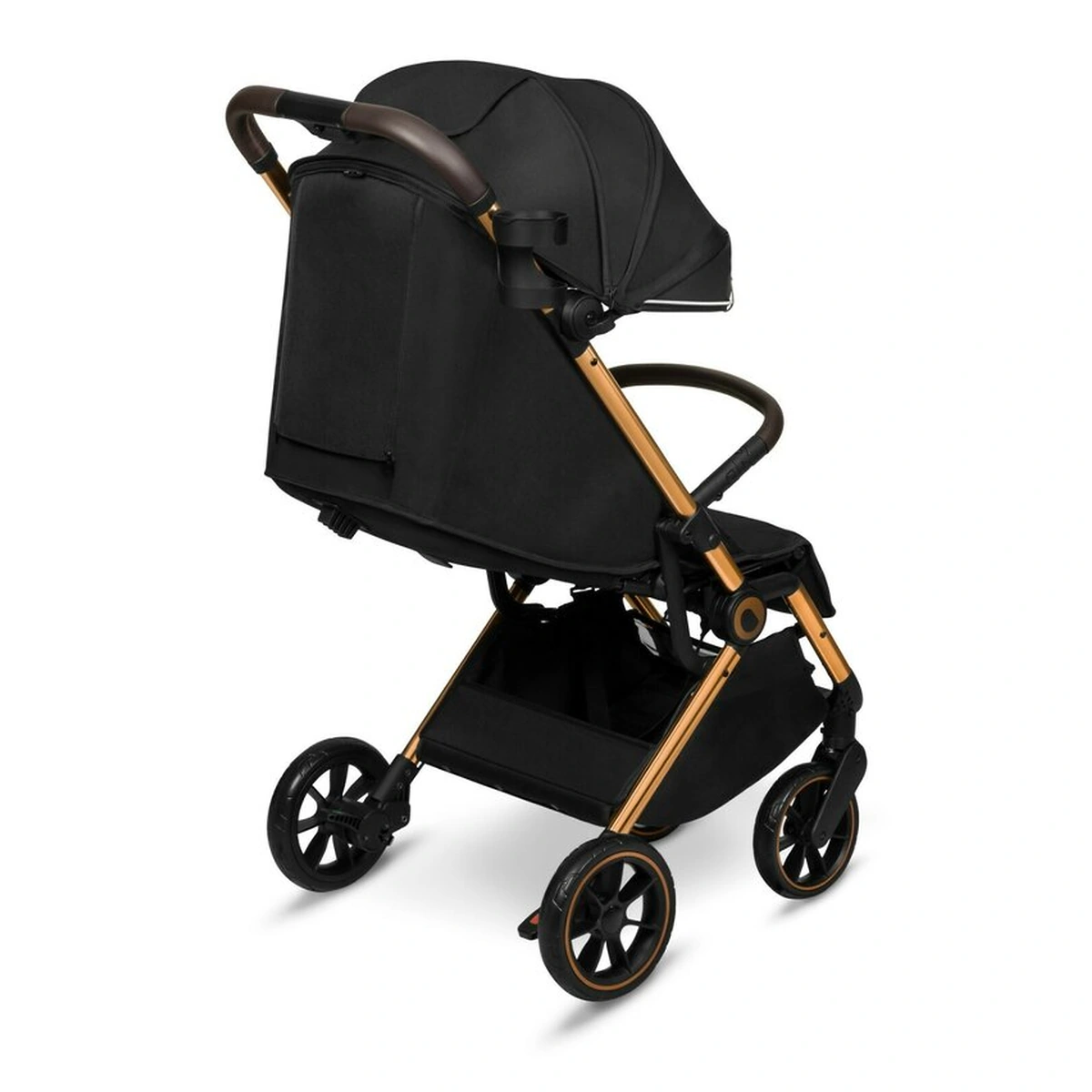 Carucior sport, Lionelo, Cloe, Cu accesorii, Pliere compacta pentru avion, cu o singura mana, 6 luni+, Black Onyx [7]