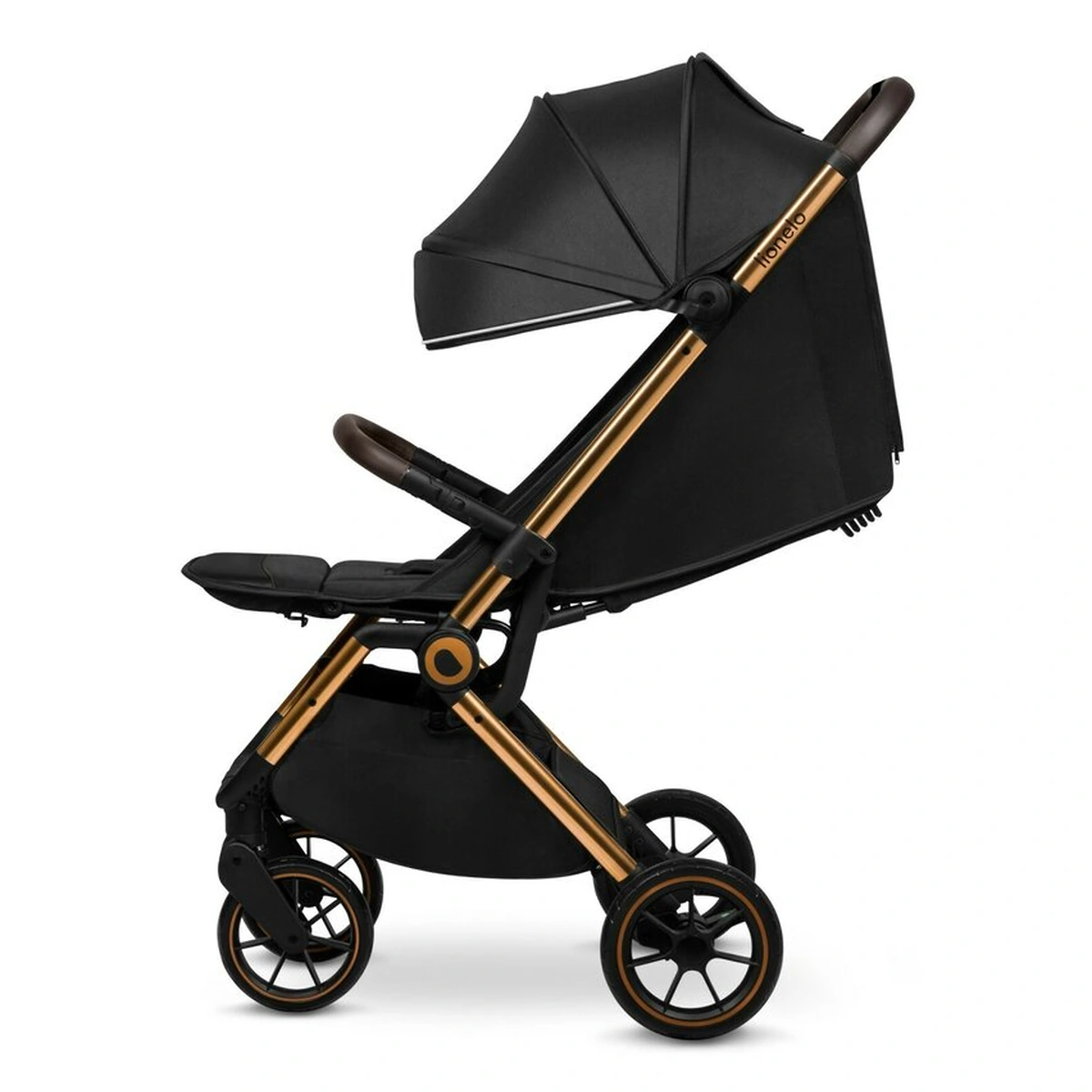 Carucior sport, Lionelo, Cloe, Cu accesorii, Pliere compacta pentru avion, cu o singura mana, 6 luni+, Black Onyx [5]