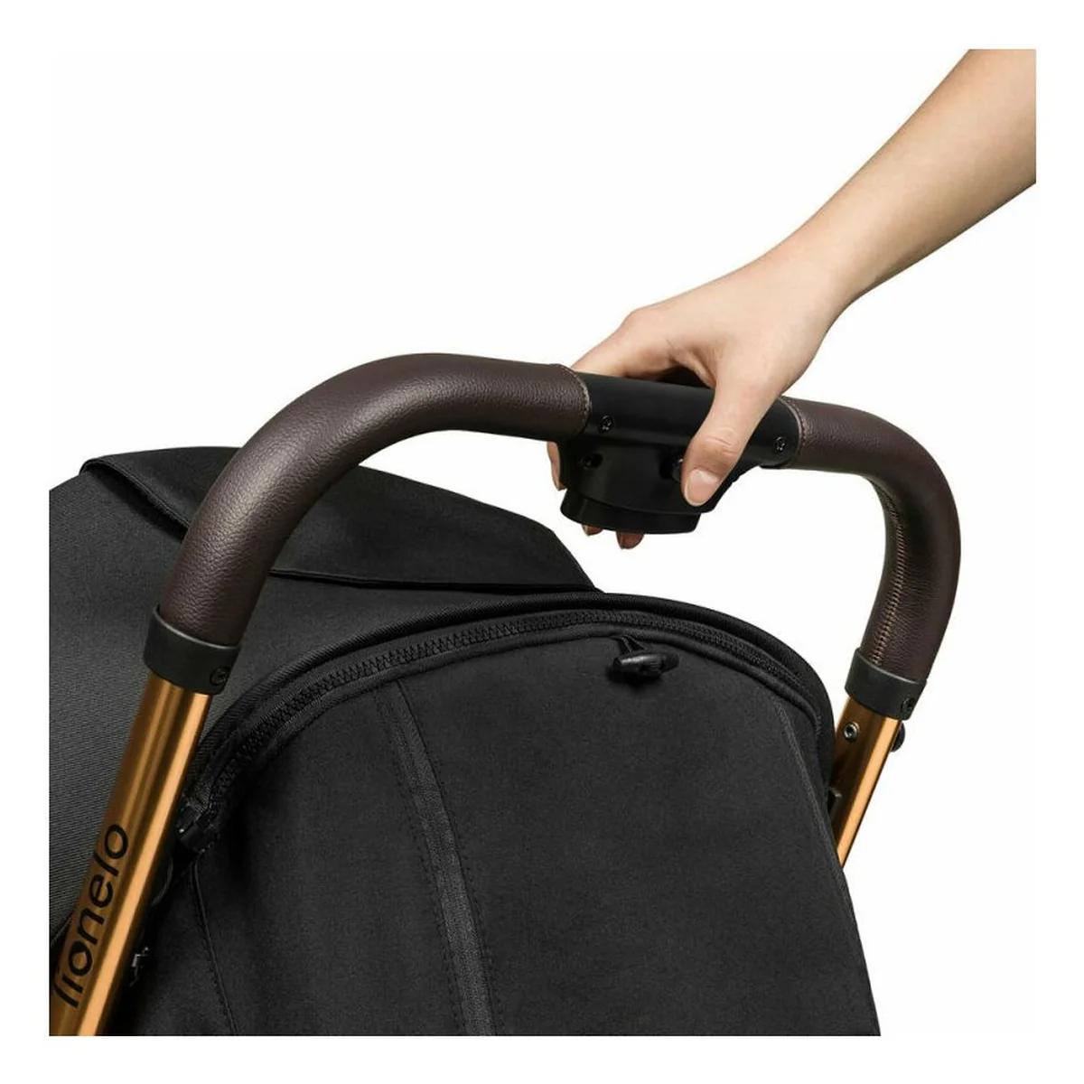 Carucior sport, Lionelo, Cloe, Cu accesorii, Pliere compacta pentru avion, cu o singura mana, 6 luni+, Black Onyx [16]