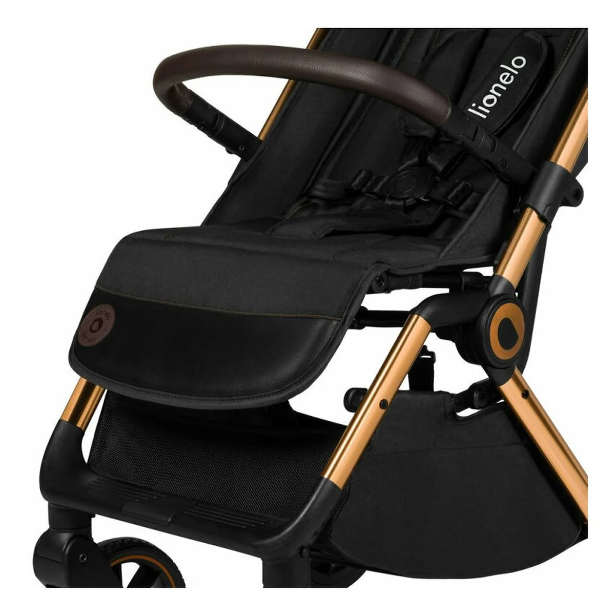 Carucior sport, Lionelo, Cloe, Cu accesorii, Pliere compacta pentru avion, cu o singura mana, 6 luni+, Black Onyx [14]