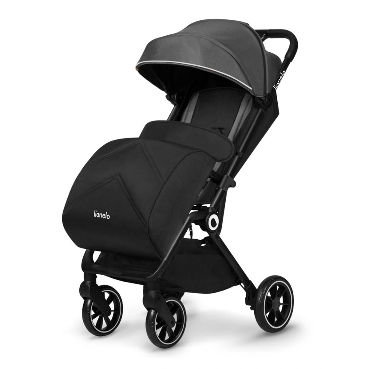 Carucior sport, Lionelo, Cloe, Cu accesorii, Pliere compacta pentru avion, cu o singura mana, 6 luni+, Gri [5]