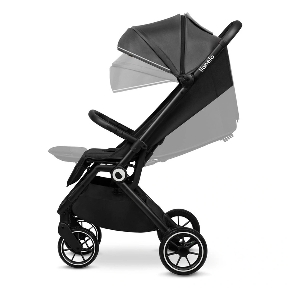 Carucior sport, Lionelo, Cloe, Cu accesorii, Pliere compacta pentru avion, cu o singura mana, 6 luni+, Gri [7]