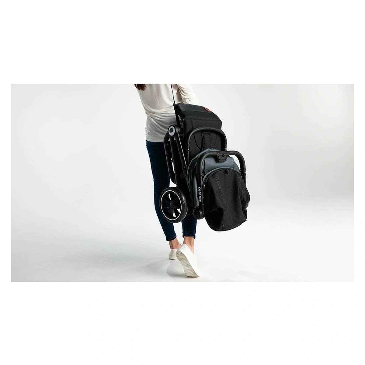 Carucior sport, Lionelo, Cloe, Cu accesorii, Pliere compacta pentru avion, cu o singura mana, 6 luni+, Gri [34]