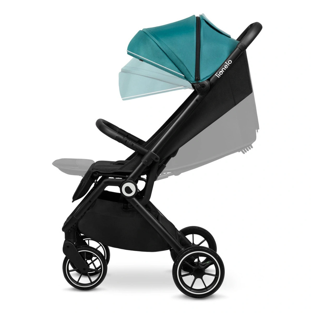 Carucior sport, Lionelo, Cloe, Cu accesorii, Pliere compacta pentru avion, cu o singura mana, 6 luni+, Verde Smarald [11]