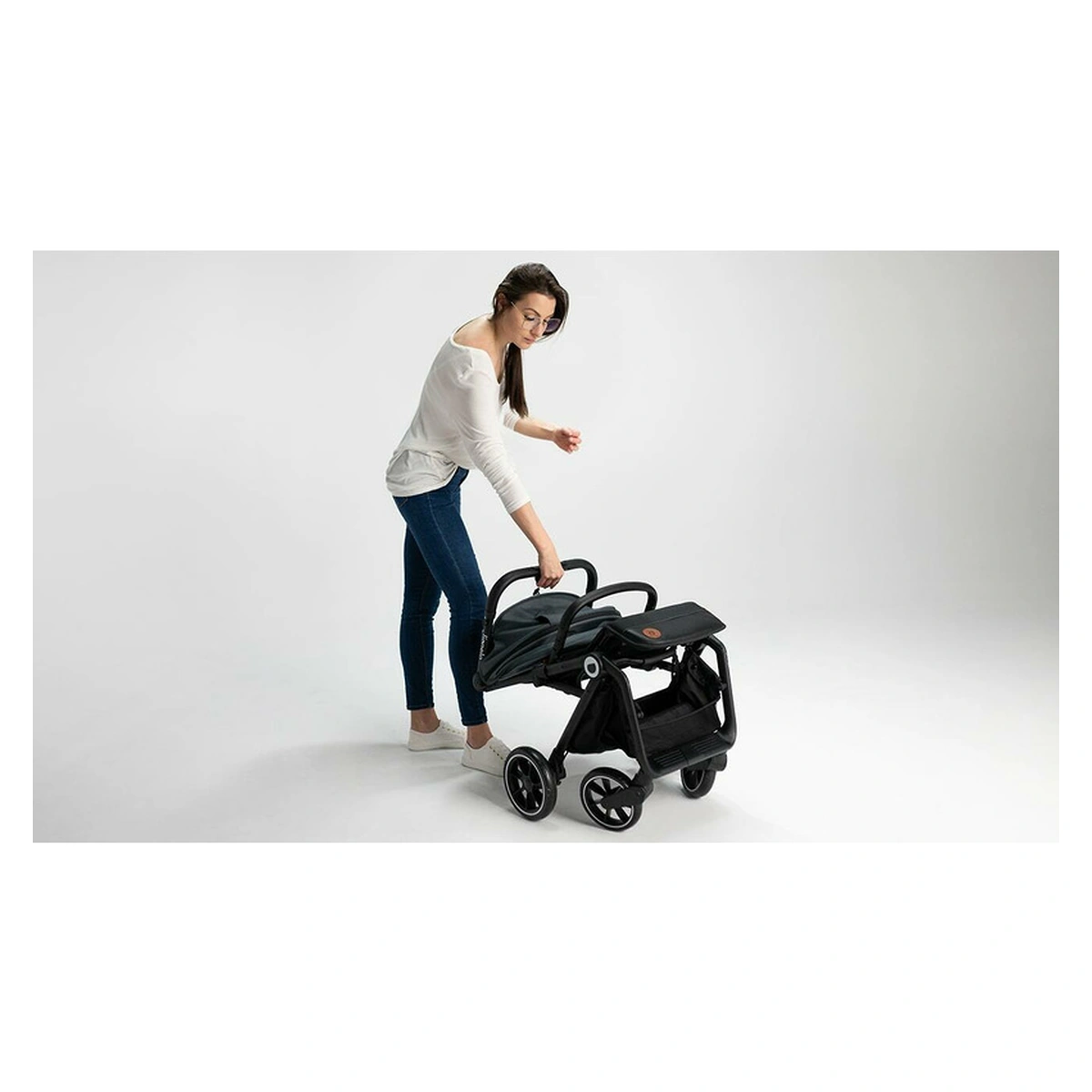 Carucior sport, Lionelo, Cloe, Cu accesorii, Pliere compacta pentru avion, cu o singura mana, 6 luni+, Verde Smarald [31]