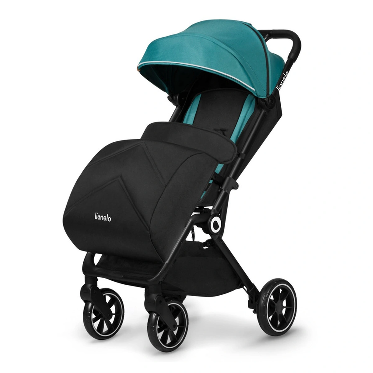 Carucior sport, Lionelo, Cloe, Cu accesorii, Pliere compacta pentru avion, cu o singura mana, 6 luni+, Verde Smarald [5]