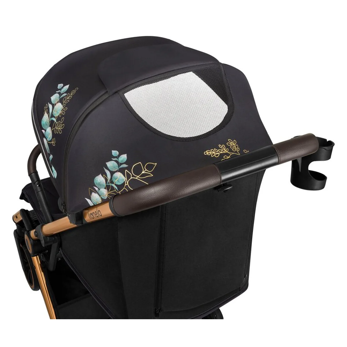 Carucior sport, Lionelo, Cloe, Golden Moments, Editie limitata, Cu accesorii, Pliere compacta pentru avion, 6 luni+, Negru [14]