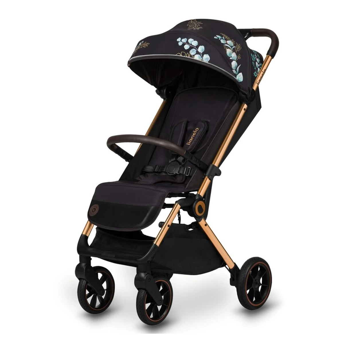 Carucior sport, Lionelo, Cloe, Golden Moments, Editie limitata, Cu accesorii, Pliere compacta pentru avion, 6 luni+, Negru [3]