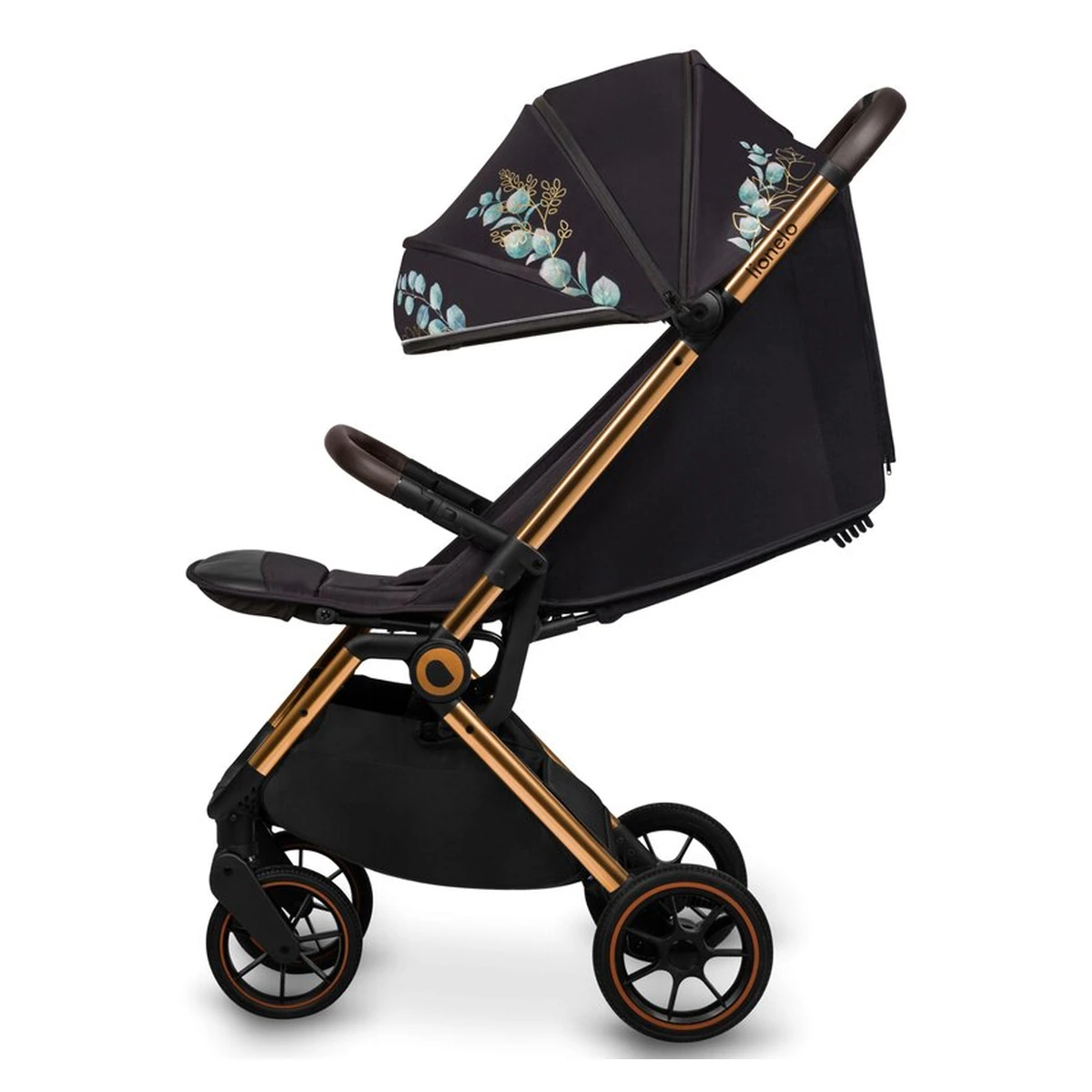 Carucior sport, Lionelo, Cloe, Golden Moments, Editie limitata, Cu accesorii, Pliere compacta pentru avion, 6 luni+, Negru [5]