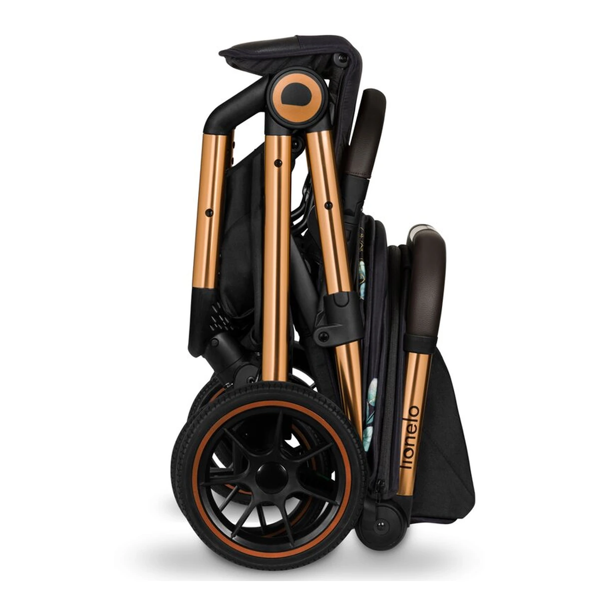 Carucior sport, Lionelo, Cloe, Golden Moments, Editie limitata, Cu accesorii, Pliere compacta pentru avion, 6 luni+, Negru [10]