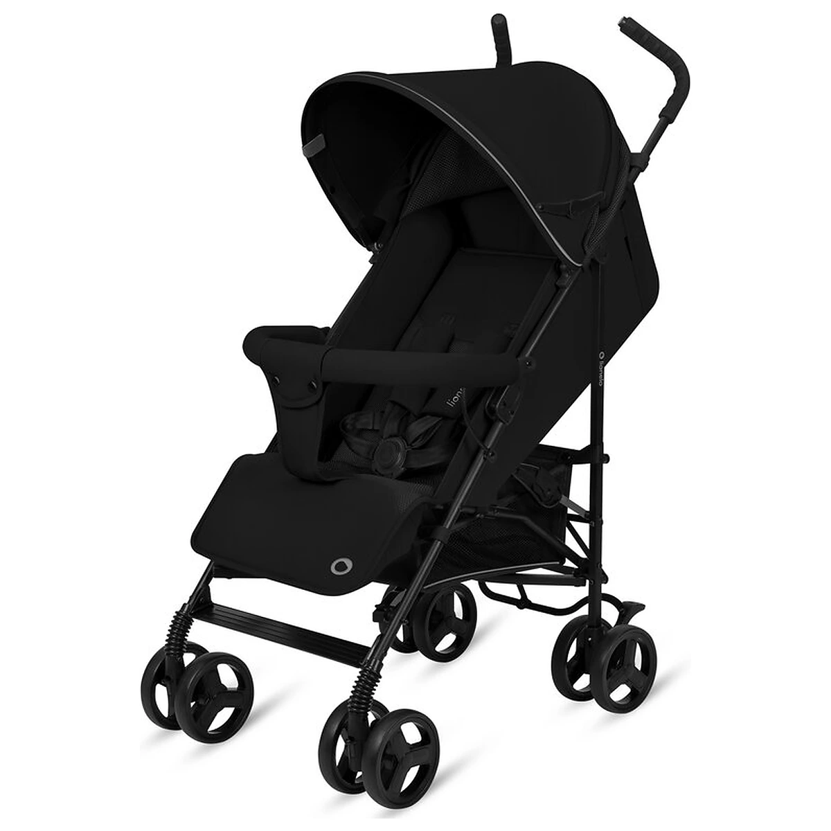 Carucior sport, Lionelo, Elia, Cu plasa de tantari, Suport de picioare reglabil, Spatar ajustabil in 4 pozitii, Capotina XXL, Pliere tip umbrela, Capacitate 15 kg, 6 luni+, Negru [5]