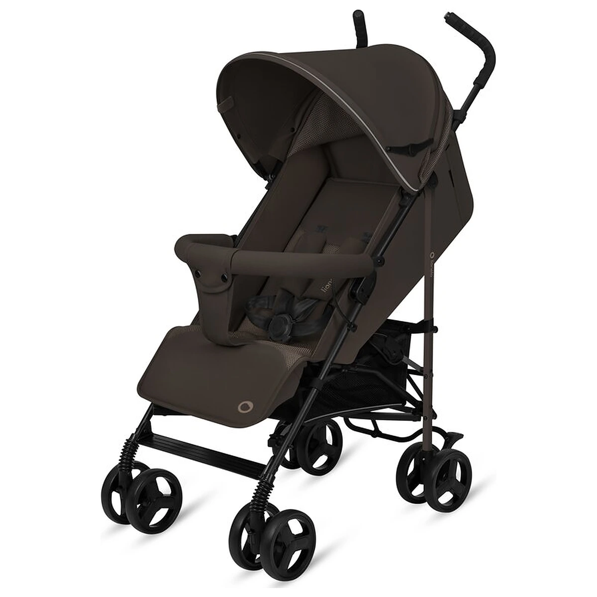 Carucior sport, Lionelo, Elia, Cu plasa de tantari, Suport de picioare reglabil, Spatar ajustabil in 4 pozitii, Capotina XXL, Pliere tip umbrela, Capacitate 15 kg, 6 luni+, Maro [4]