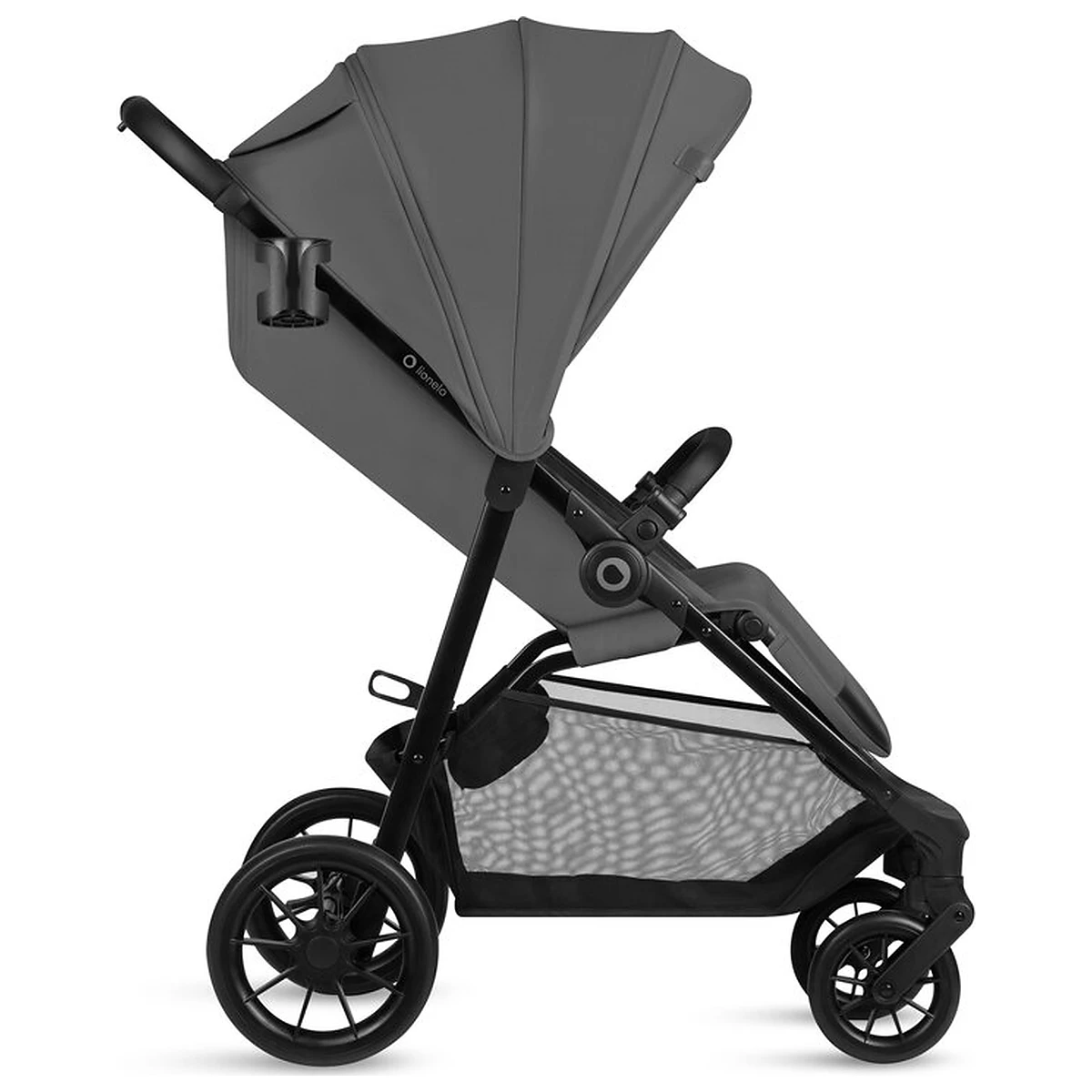 Carucior sport, Lionelo, Emerald, Pliere cu o mana, Copertina XXL UPF50+, Spatar reglabil, Suspensie completa, Roti EVA, 6- 48 luni, Pana la 22 kg, Gri [9]
