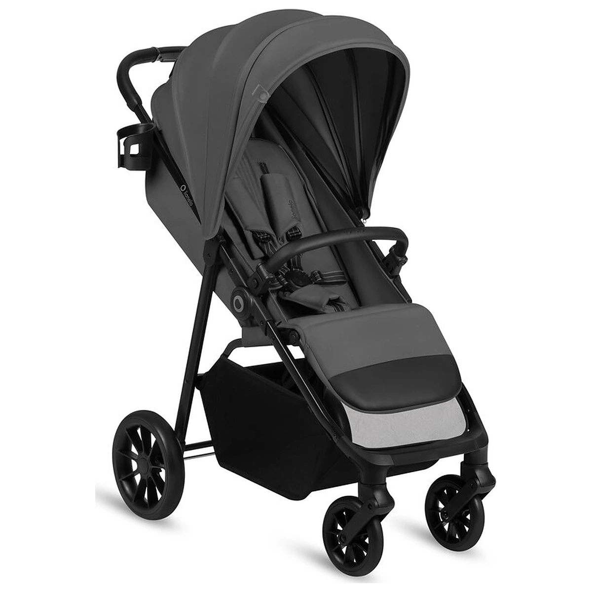 Carucior sport, Lionelo, Emerald, Pliere cu o mana, Copertina XXL UPF50+, Spatar reglabil, Suspensie completa, Roti EVA, 6- 48 luni, Pana la 22 kg, Gri [15]
