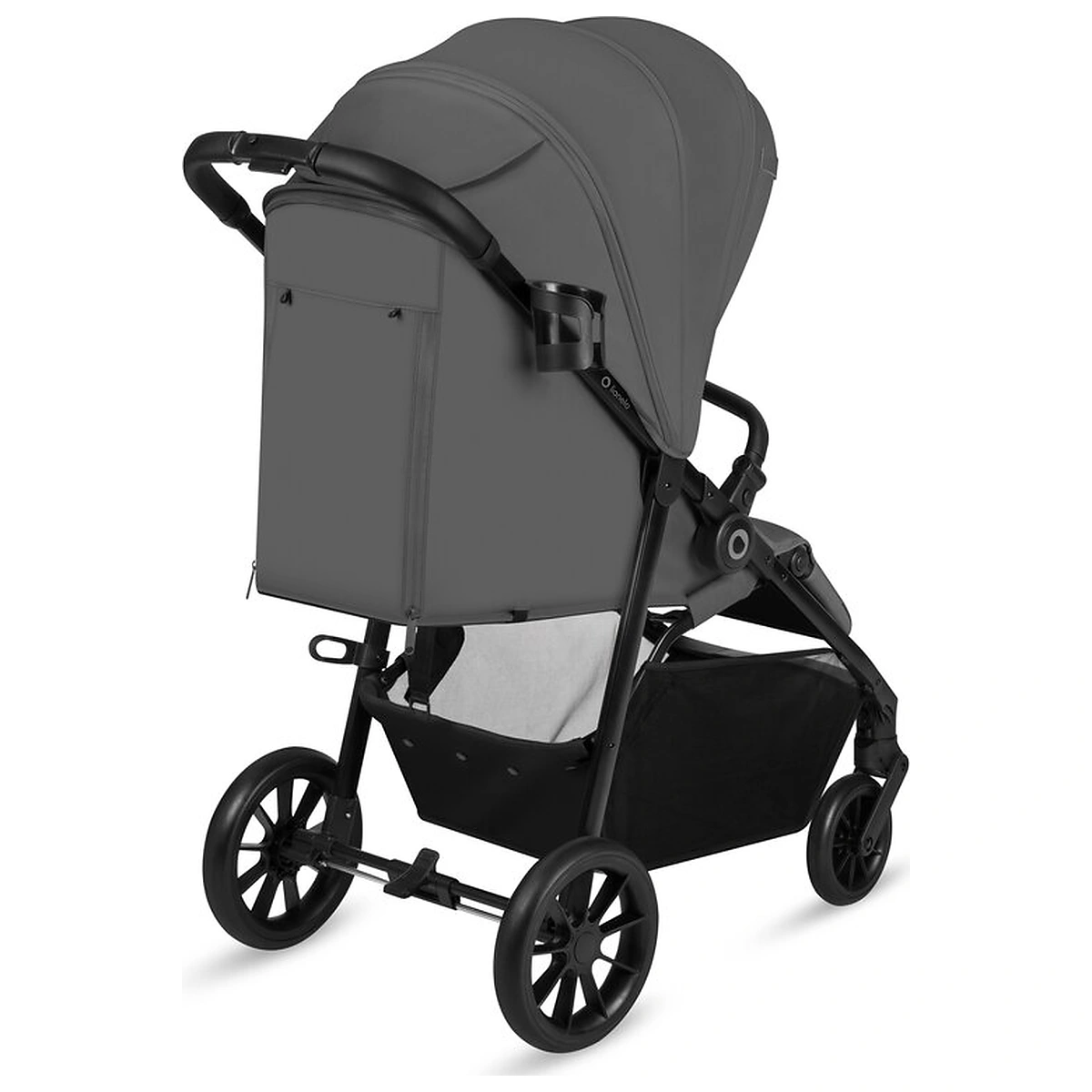 Carucior sport, Lionelo, Emerald, Pliere cu o mana, Copertina XXL UPF50+, Spatar reglabil, Suspensie completa, Roti EVA, 6- 48 luni, Pana la 22 kg, Gri [6]