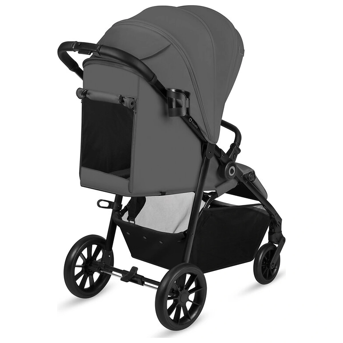 Carucior sport, Lionelo, Emerald, Pliere cu o mana, Copertina XXL UPF50+, Spatar reglabil, Suspensie completa, Roti EVA, 6- 48 luni, Pana la 22 kg, Gri [7]