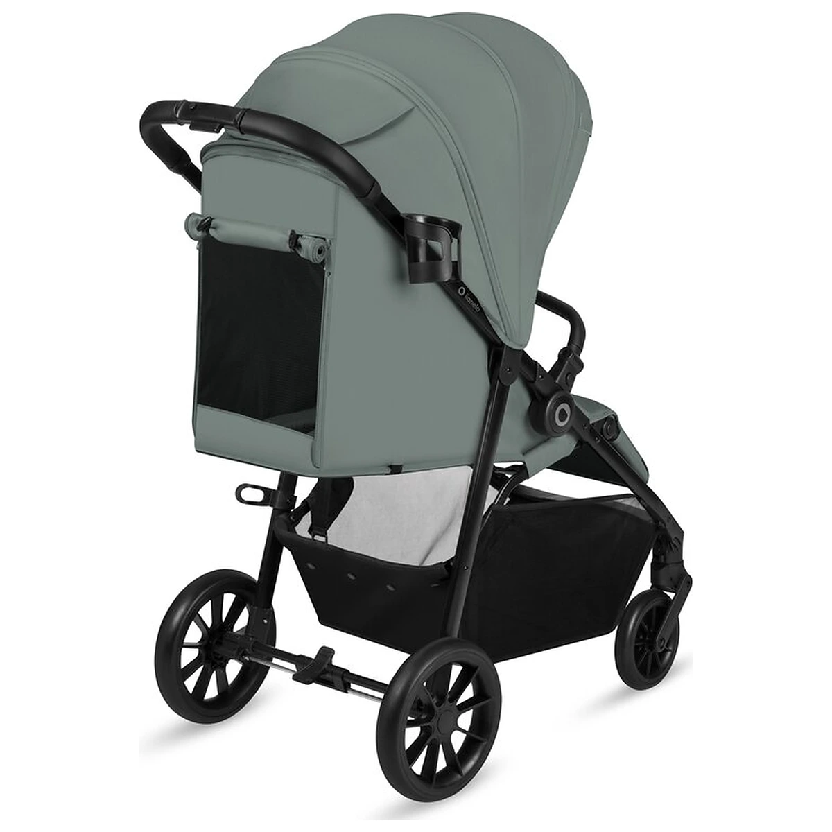 Carucior sport, Lionelo, Emerald, Pliere cu o mana, Copertina XXL UPF50+, Spatar reglabil, Suspensie completa, Roti EVA, 6- 48 luni, Pana la 22 kg, Verde [7]